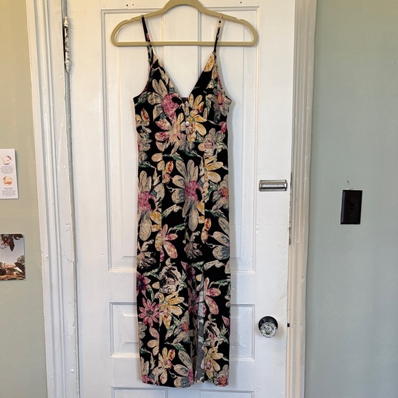 Urban Outfitters Dresses & Skirts - Urban Outfitters Black Spring/Summer Dress with Colorful Floral Print